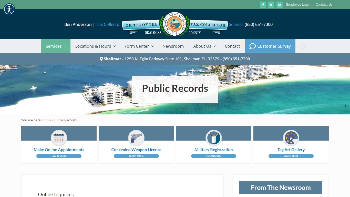 Public Records - Okaloosa County Tax Collector